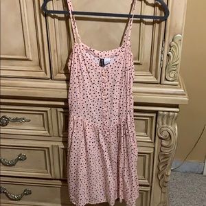 Pink with black heart dress